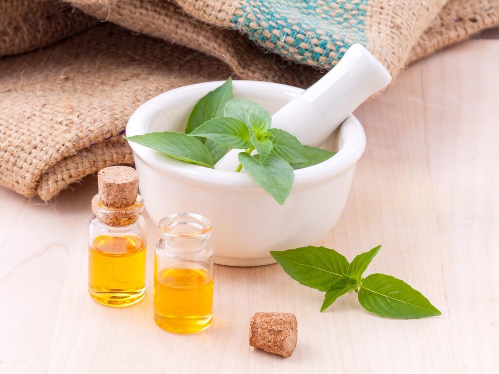 Essential oil blends oil massage