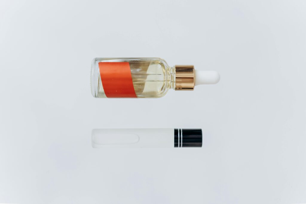 essential oil bottles